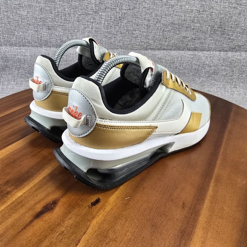 Nike Air Max Pre-Day Sneakers Womens Size 8.5 Gold & White Athletic Shoes - Picture 11 of 14
